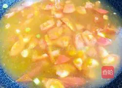 Illustration of how to make golden hook tomato pimple soup 7