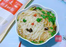 Illustration of how to make clear noodle soup 12