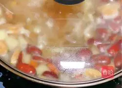 Tremella fuciformis Lotus seed and snow pear porridge recipe 7