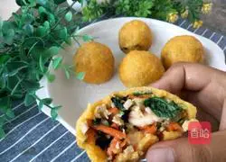 Illustration of how to make vegetable dumplings 10