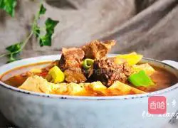 Illustration of how to make beef brisket stewed with tofu 17