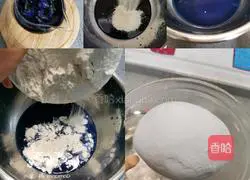 Illustration of how to make two-color flower rolls 1