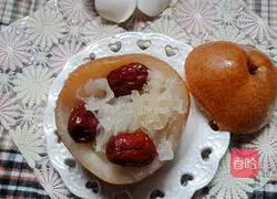 # Steamed Vegetables# Rock Sugar Tremella Wo Snow Pear Recipe Illustration 7