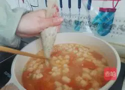 Tomato Enoki Mushroom and Shrimp Soup Illustration of how to do it 10
