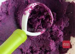 Illustration of how to make purple sweet potato and rose steamed buns 4