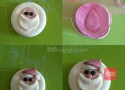 Illustration of how to make Christmas macaron buns 3