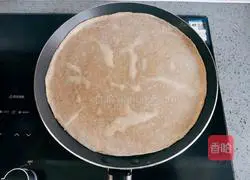 Whole wheat Illustration of how to make pancakes 11