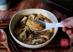 Illustration of how to make sour soup dumplings 14