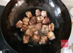 Illustration of how to make pork ribs stewed with pickled cabbage 7