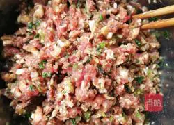 Illustration of how to make mushroom and meat dumplings 8