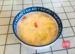 Illustration of how to make glutinous rice and egg drop soup 5