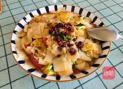 Illustration of how to make fried noodles with eggs and tomatoes 13