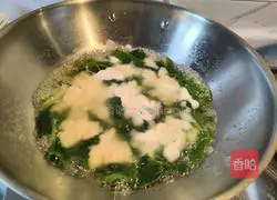 Illustration of how to make green vegetable noodles 5