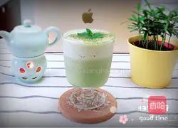 Illustration of how to make Matcha Frappuccino (cream-free and low-fat version) 10