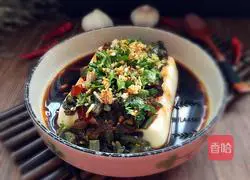 Illustration of how to make preserved eggs mixed with tofu 13