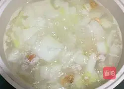 Winter Melon, Shrimp, Popcorn Clam Soup Recipe Illustration 7