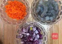 Illustration of how to make Italian shrimp noodles 3