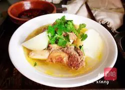 White radish pork ribs soup recipe 15