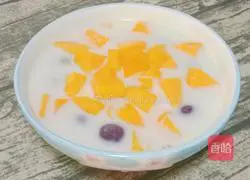 Milk Taro Balls Mango Sago Recipe Illustration 19