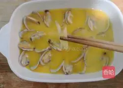 Illustration of how to make clam stewed eggs 12