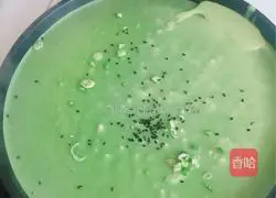 Illustration of how to make spinach egg pancake 10