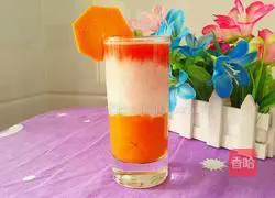 Illustration of how to make carrot and watermelon milkshake 12