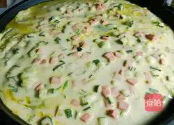 Ham and Egg Soft Pancake - Magical Flour Recipe Illustration 4