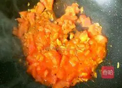 Illustration of how to make light tomato sauce, mushroom and tofu soup in summer 10