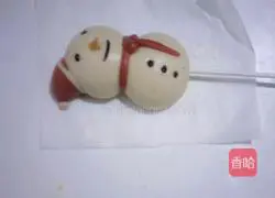 Snowman Lollipop Steamed Bun Recipe Illustration 18