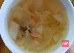 Rock Sugar, Snow Pear and Tremella Soup Practice illustration 4