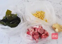 kelp Illustration of how to make pork rib soup 1