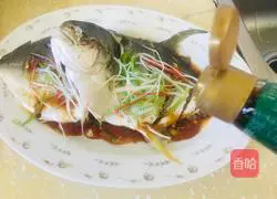 Illustration of how to make steamed golden pomfret 6