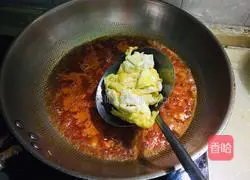 Illustration of how to make egg and tomato noodle soup 11