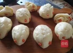 Illustration of how to make little hedgehog steamed buns 8