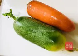 Illustration of how to stew beef tendons with green carrots 1