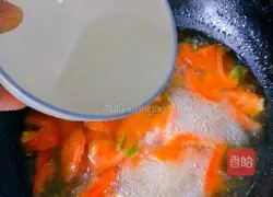 Tomatoes Illustration of how to make egg soup 6