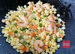 Fried corn with shrimps Illustration of how to do it 9