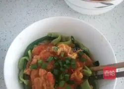 Tomato, egg and spinach noodles recipe 5