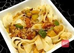 Fried Illustration of how to make soy noodles 6