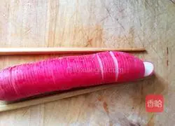 Cold salad Illustration of how to make Panlong carrots 2