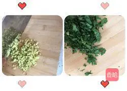 Illustration of how to make cold wontons with pork and coriander 1