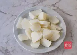 Illustration of how to make beef stewed with white radish 8
