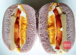 Illustration of how to make fat-reducing breakfast with purple sweet potato and eggs 10