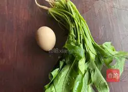 Spinach and egg soup Illustration of how to do it 1