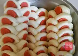 Milk ham steamed buns recipe 7