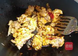 Illustration of how to make taro chicken 6