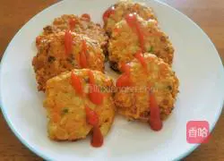 Illustration of how to make carrot and lotus root cake 6