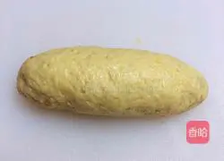 Illustration of how to make pumpkin and meat floss bread 8