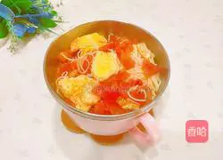 Illustration of how to make tomato and egg noodles 13