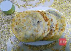 Illustration of how to make hot noodle brown sugar (green onion) cake 8